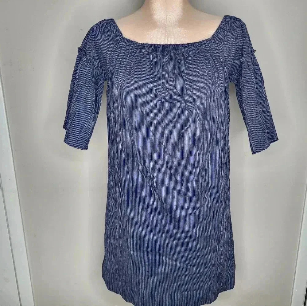 Madewell Devyn Off The Shoulder Bell Sleeve Dress New NWT Womens Size 0